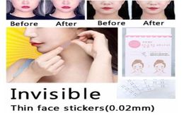 40 PCSset Invisible Face Face Stickers Facial Ligne du visage Roison Skin Vshape Face Lift Tape Scotch pour le visage8180589