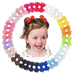 40 -delige haarpennen Tiny Mini 3.1inch Hair Bows met alligator clips voor meisjes baby's peuters haaraccessoires