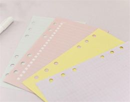 40 vellen 5 kleuren A6 losse blad Product Solid Color Notebook Refill Spiral Binder Binnenpagina Planner Inner Filler Papers School