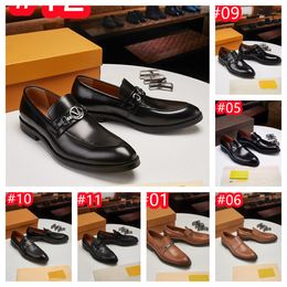 40 Style Fashion Designer Mocassins Hommes Chaussures Classique Business Casual Fête De Mariage Quotidien Rétro Bout Rond Gland Faux Daim Couleur Unie Luxurys Robe Chaussures