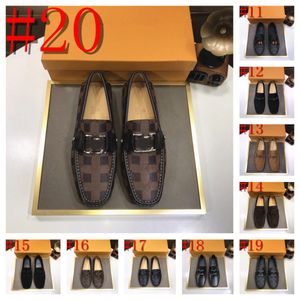 40-stijl echte lederen mannen schoenen Casual luxe formele heren designer loafers mocassins Italiaanse ademende slip op mannelijke bootschoenen plus groot formaat 38-46