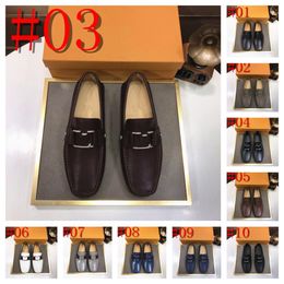 40 style véritable hommes mocassins chaussures en cuir chaussures habillées de créateur mâle chaussures de marche en plein air confortables hommes baskets fête mariage bureau travail Oxford taille de chaussure 38-46