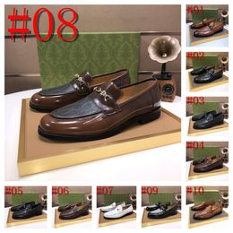 40 style haute qualité luxe peau chaussures designer robe hommes respirant décontracté hommes chaussures en cuir mode luxe mocassins pour slip sur la taille des hommes faits à la main 6.5-12