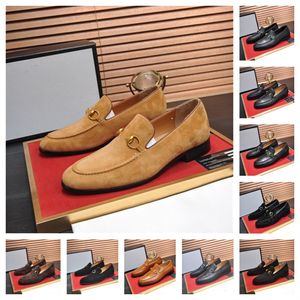 40 stijl Horsebit loafers kleding schoenen ontwerper heren lederen mocassins platte muilezel loafer pantoffels chocolade ivoor abrikoos sterren bijen geborduurd casual schoenen 38-46