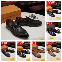 40 Zapatos de vestir de diseñador para hombre de lujo de estilo Cuero genuino Piel de becerro Oxfords con cordones Estilo italiano Boda Zapato formal de negocios