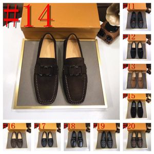 40-stijl Men Casual schoenen Ademend designer schoenen Designer Lederen Loafers Business Office Schoenen voor mannen rijden mocassins comfortabele kwastmaat 38-46