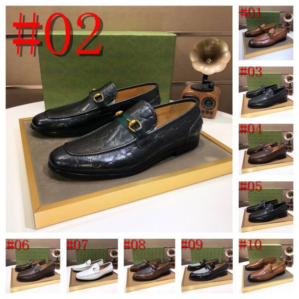 40 style nouveau homme luxe robe chaussure designer haut en cuir à lacets affaires mocassins mâle décontracté chaussures de haute qualité pour hommes Zapatos De Hombre taille 6.5-12