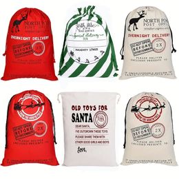 40 styles grande toile Santa Sack Noël cordon bonbons jouets sacs pour cadeaux enfants cadeaux sacs de Noël décor de fête de Noël 908