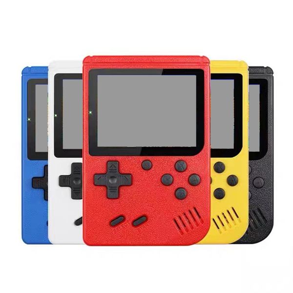 Console de jeu vidéo portable 400 en 1, design rétro 8 bits, avec écran LCD couleur, 400 joueurs de jeux classiques, câble de sortie AV inclus