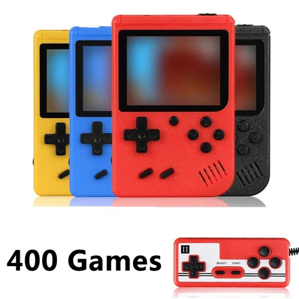 400 en 1 mini-jeux de jeux portables Joueurs de la console vidéo rétro portables garçon 8 bit de 3,0 pouces de couleur écran LCD pour enfants