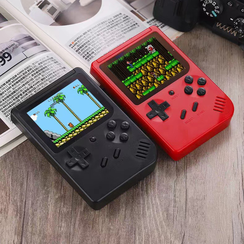 400'de 1 Taşınabilir El Video Oyunu Konsolu Retro 8 Bit Mini Oyun Oyuncuları Av Oyuncu Renkli Lcd Çocuk Hediyesi