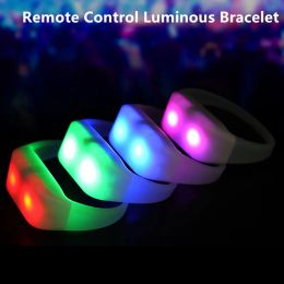 400 mètres 8 Zone Remote Contrôle Lumineux bracelets pour les clubs Concerts Prom 15 Bracelets en silicone LED Couleur RVB Changée avec 41KEYSHJ5.16