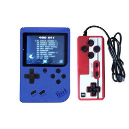 400 draagbare game -spelers retro nostalgische host klassiek met 1 gamepad mini handheld games consoles 8 bit AV output kleurrijk LCD -scherm ondersteunt twee spelers