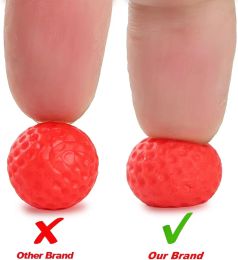 Bolas de paquete de recargador de 400 rondas para Nerf Hyper 14 mm rojo de buena buena elasticidad recarga dardos pistola de juguete tpe balas