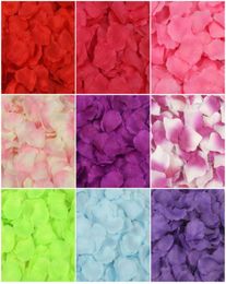 4000 pièces rouge soie pétales de rose fleur artificielle fête de mariage Vase décor nuptiale douche faveur centres de table Confetti2145226