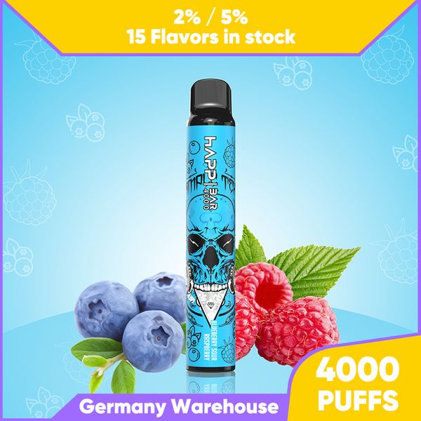 4000 Puffs Vape Pen Puff 4k Einweg-Vapes E-Zigarette 2% 5% Level Vaporizer 850mAh Mesh Coil E-Zigarette 100% kostenloser Versand schnelle Lieferung