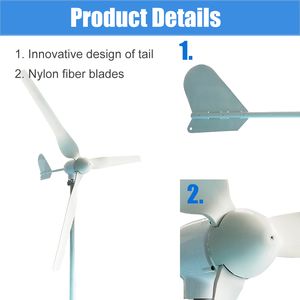 4000W High Power Wind Turbine Generator Windvermogen Complete systeemkit Uitgang 220V voor thuisapparaat elektrische generatorcamping