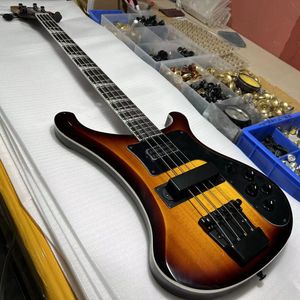 4003 Guitare de basse électrique Chrome Hardware Basswood Body Bodywoodboard Vintage Sunburst Couleur Livraison gratuite à droite