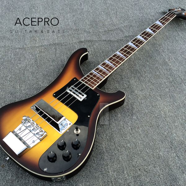 4003 finition satinée Vintage Sunburst couleur 4 cordes guitare basse électrique matériel chromé 22 frettes noir Pickguard haute qualité