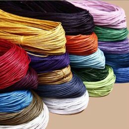 Cordón de algodón encerado de 400 m, varios colores y longitudes disponibles, fabricación de joyas, 1 mm285 W