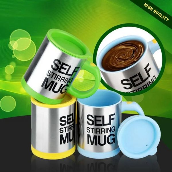 400 ml Automatique Autouri de tasse de café Milk Mélonnage Muging en acier inoxydable tasse thermique électrique Double tasse intelligente isolée avec couvercle SS1213