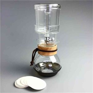 400 ml ijsje koffiezetapparaat Glass ijs Druppel Koffie Pot Percolator Set V60 Ice Coffee DRIPPER GLAS FILTERS KOUD BREW Espresso Machine 210408