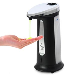 400 ml Zeepdispenser Sensor Automatische aanraakvrije Vloeistof Dispenser ABS Geklakte Sanitize Dispenser voor Keuken Badkamer