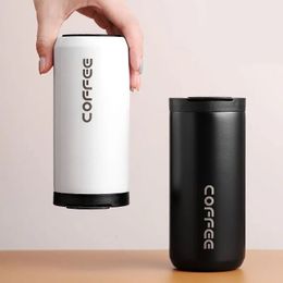 400 ml en acier inoxydable Coffee Thermos Therm Thermal Thermoproofing Car Vacuum Flasks Cup Travel Portable Isulater Buteilles 240424