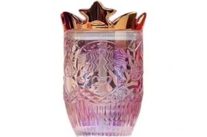 400 ml tot 500 ml 2021 Limited Edition Mugs Valentijnsdag Symphony Crown Glass Cup met rietje Begeleidende cups4387275