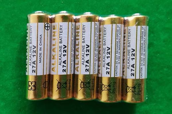 400pcs / lot 0% Batterie Mercury 27A A27 MN27 MN27BPK GP27A L828 12V pour la porte Bell Car clé Alarmes