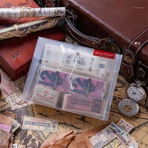 400 PCS Time Ticket NOUVEAU Matériel Ensembles Papier Autocollants Kits Découpés Pour DIY Scrapbooking Autocollant Junk Journal Planificateur Carte Making13167