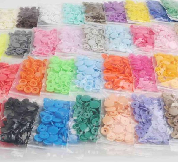 KAM T5 – attaches à boutons ronds en plastique, 400 ensembles, 12mm, accessoires de vêtement pour bébé, Clips en tissu, housse de couette, bouton 6063119