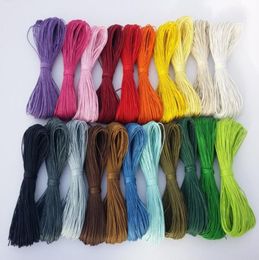 400yard lot 15 mm 28 kleuren gewaxt katoencordropestringnecklace en armband cordbeading snaar cordjewelie maken diy cord6253684