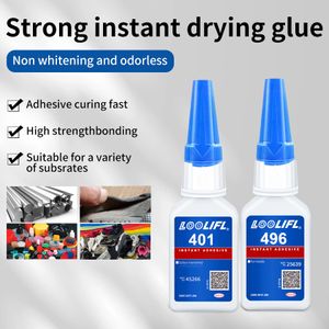 401 Glue instantáneo 20NL Adhesivo inmediato Cyanoacrilato Adhesivo Instantáneo Adhesivo Instantado de alta calidad Venta directa de fábrica potente