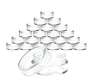 40100 stuks 3 gram doorzichtige plastic sieraden kraal make-up glitter opbergdoos kleine ronde container potten make-up organisator dozen bakken9631580