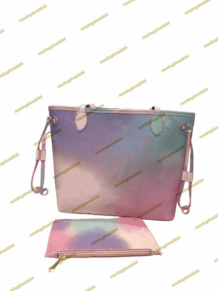 40156 Bolsos de diseñador de lujo, conjunto de 2 uds. Con billetera, bolsos de mujer, bolsos de diseñador para mujer, bolso compuesto de mensajero, bolso de mano para mujer, bolso de hombro, bolso femenino, Totes 31*14*28CM