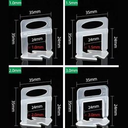 Système de nivellement des carreaux 401PCS 1 mm / 1,5 mm / 2 mm / 3 mm 300pcs Spacers Clips + 100pcs coins réutilisables + 1PC Tile Pleen Tile Niveller Tooler Tool