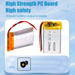 402030 042030 3.7V 200mAh Batterie rechargeable au lithium Li-Po pour Bluetooth GPS MP3 MP4 MP5 PSP Bluetooth Earphone Polymer Cellule