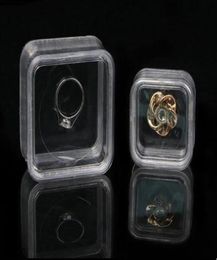 Affichage flottant transparent 4040 mm Boîte de boucles d'oreille Transparentes Boîte de bijoux de suspension Boîte d'emballage pour animal de compagnie Holder9461667