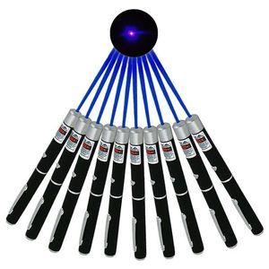 405nm Blauw Paars Laser Pointer Pen Astronomie 10 Miles 1 mw Krachtige Draagbare Violet Lazer Kat/Hond Speelgoed astronomie Enkel Licht