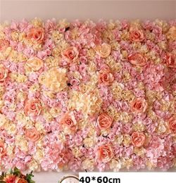 Flores artificiales de 4060 cm Mat de seda Rose Híbrida Boda Flower Pared de flores Artificial Peony Flower Pared Decoración de bodas T207723415