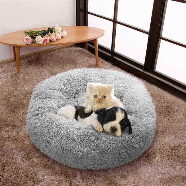 4060Cm Peluche Pet CatDog Lit Fossa Oreiller Chaud Sac De Couchage Fluffy Portable Chat Fournitures Pour Chat Petit Moyen Chiot J220729