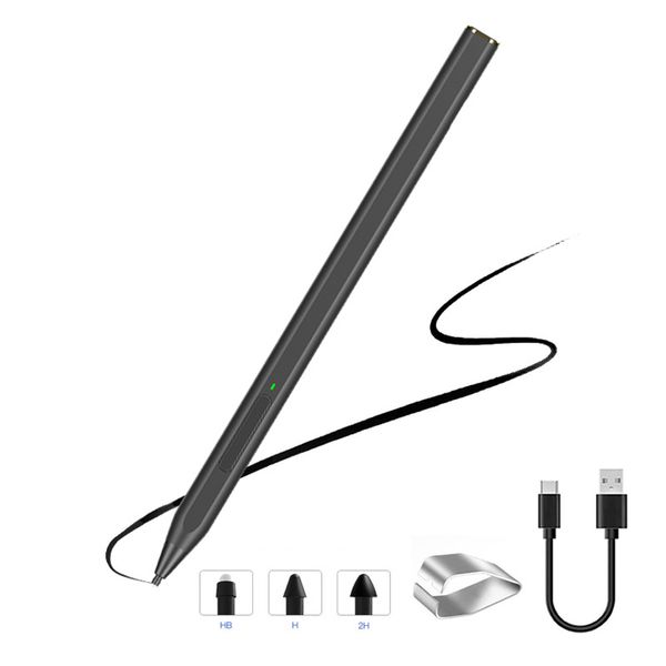 4096 Sensibilidad a la presión Touch Pencil Stylus Pen para Microsoft Surface Pro X 8 7 6 5 4 3 Laptop Book Studio Surface 3 Go Go2 Go3 Palm Rejection Tablet Stylus Pens