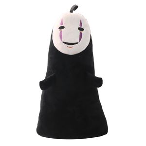 40cm 60cm Funny Spirited Away Faceless Man No Face juguetes de peluche No Face Ghost Kaonashi almohada de peluche regalo creativo para niñas niños LA340