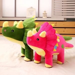 40cm creativo lindo juguete suave Triceratops Stegosaurus juguetes de peluche dinosaurio muñeca de peluche niños dinosaurios juguete regalos de cumpleaños LA571