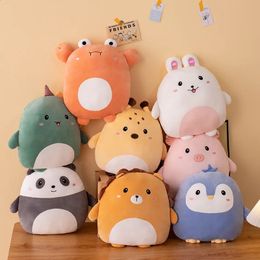 40 cm câlin Squishy cochon lapin Panda crabe Kawaii Zoo Animal en Peluche oreiller doux Peluche Peluche poupée enfants cadeau d'anniversaire 240202