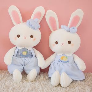 40 cm lindo conejo muñeca bebé juguetes de peluche suaves niños apaciguar dormir sal marina limón relleno animal juguetes para bebés regalos fiesta favor Q810