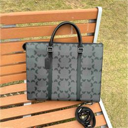 40 cm Maletines de diseñador Moda Unisex Laptop Graham Maletín con cremallera Hombres Paquete de computadora Bolso de lujo para mujer con una correa larga 240215