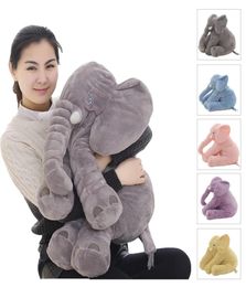 40cm Hoogte Grote Pluche Olifant Pop Speelgoed Kinderen Slapen Rugkussen Leuke Gevulde Olifant Baby Begeleiden Pop Kerstcadeau3851624