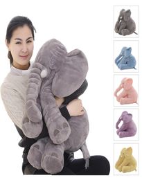 40 cm de hauteur grand éléphant en peluche poupée jouet enfants dormir dos coussin mignon éléphant en peluche bébé accompagner poupée cadeau de noël 9393406